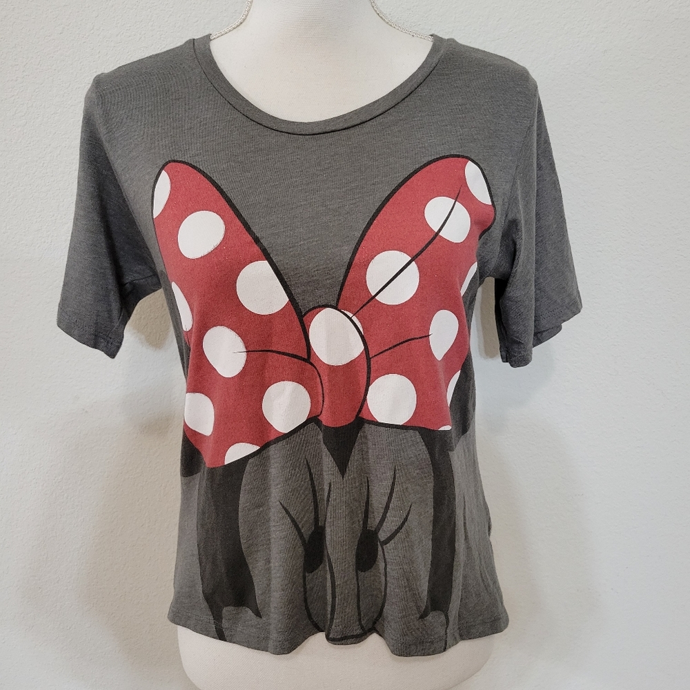 Disney Minnie Mouse Big Bow Novelty Short Sleeve T-Shirt